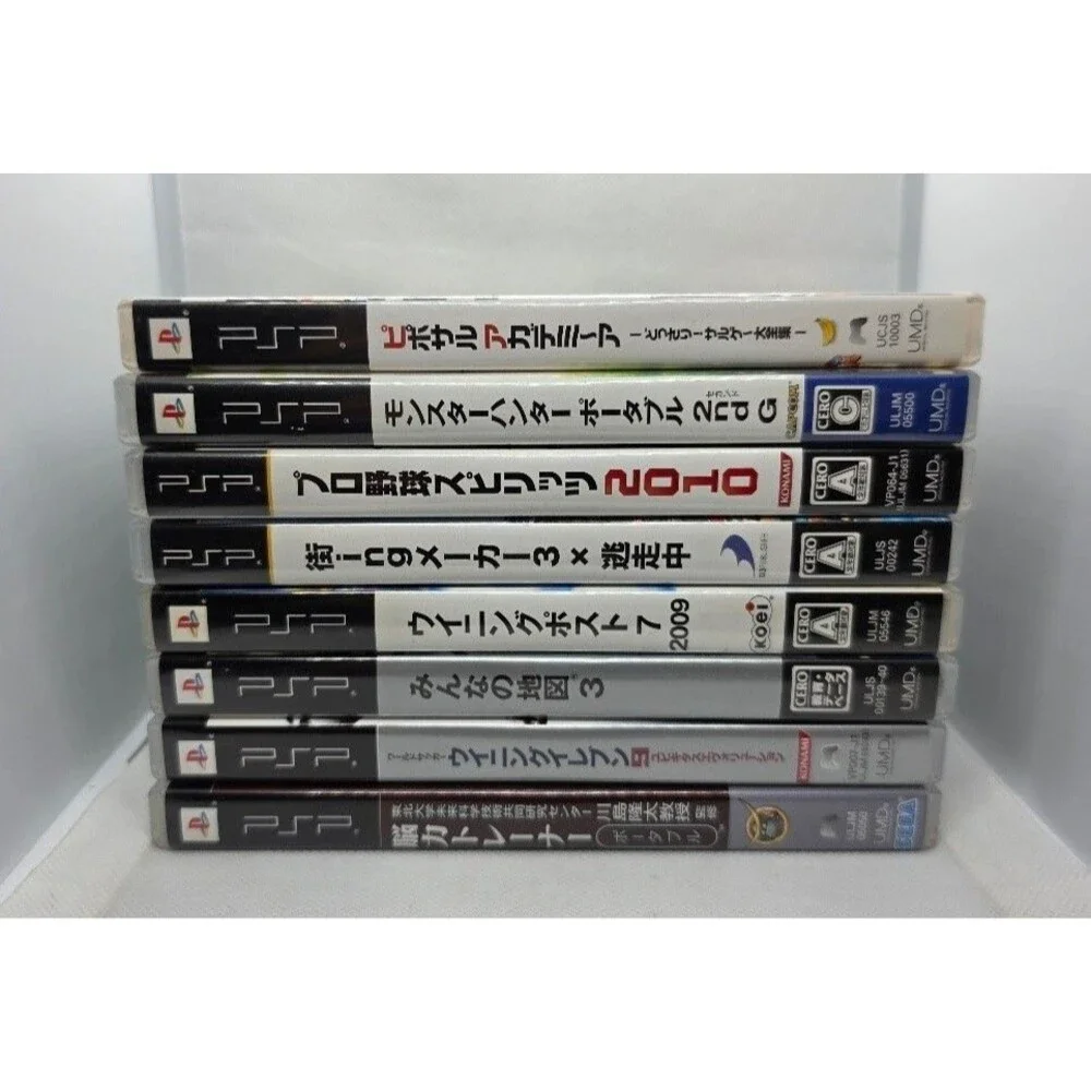 Lot of 8 Japanese PSP UMD Games (PlayStation Portable, 2009)